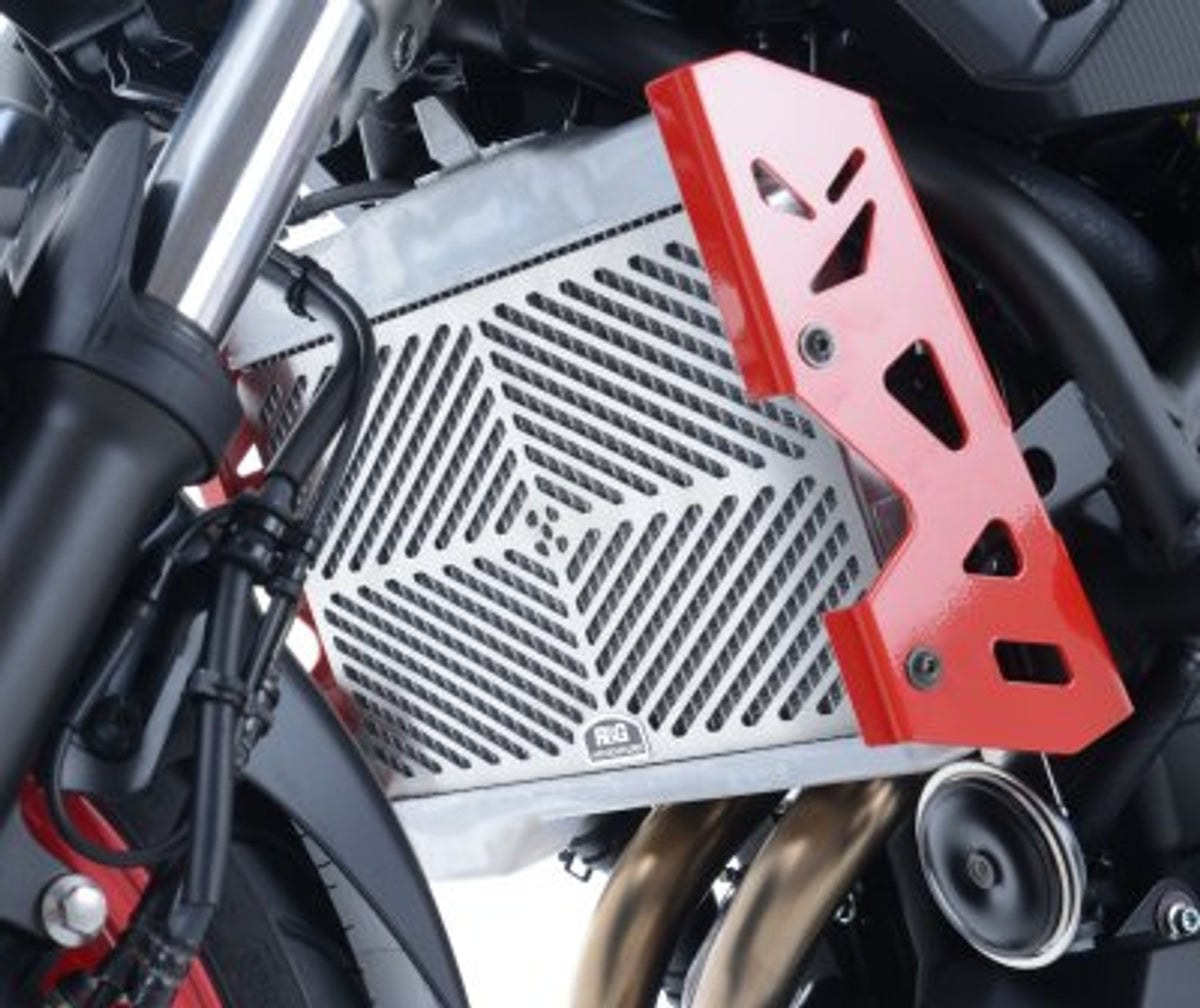 R&G Racing Stainless Steel Radiator Guard (see SCG0003SS for stainless oil cooler guard) for BMW S1000RR '15-'18