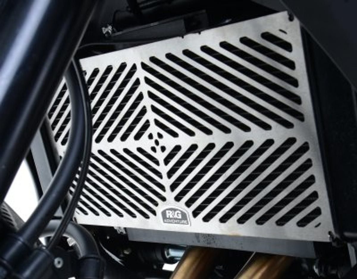 R&G Racing Stainless Steel Radiator Guard for Kawasaki 650 Versys '15-'22