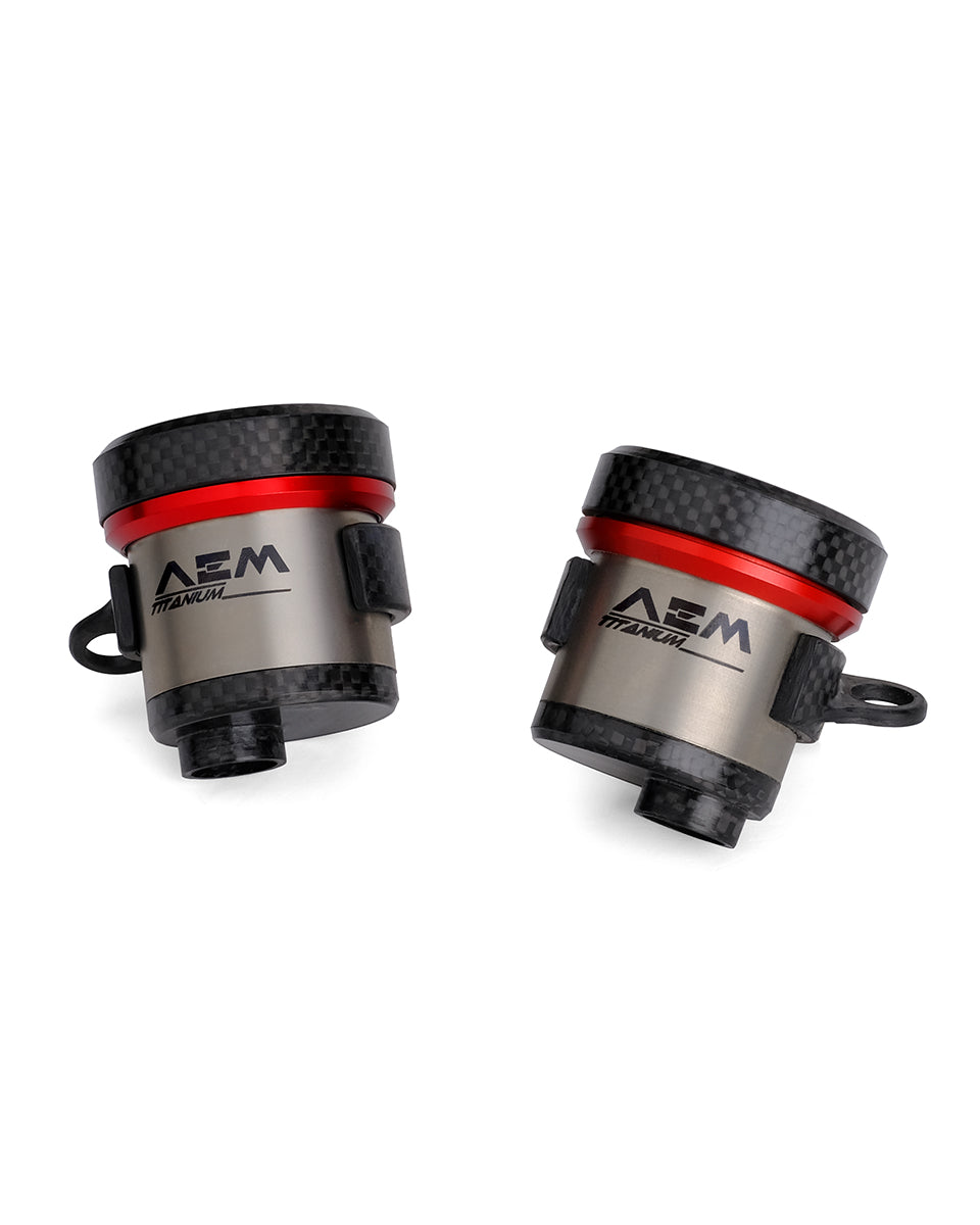 AEM FACTORY - TITANIUM & CARBON FIBER INTEGRATED RESERVOIR FLUID TANKS FOR BREMBO RCS MASTER CYLINDERS
