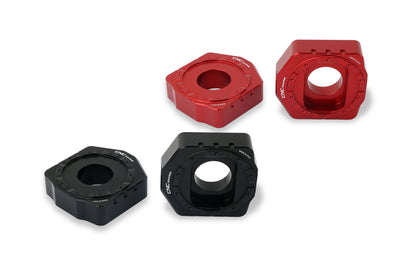 CNC Racing Billet Chain Adjuster Blocks for the Aprilia RS 660 / Tuono 660