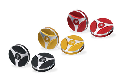 CNC Racing Fork Leg Plug Cap Set for the Ducati Diavel V4
