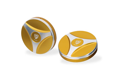CNC Racing Fork Leg Plug Cap Set for the Ducati Diavel V4
