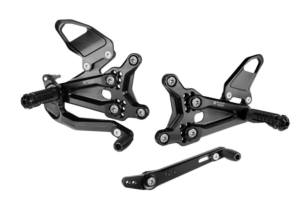 Bonamici Racing Aluminium Rearsets for the Triumph Speed Triple 1200 RS 2022-2023