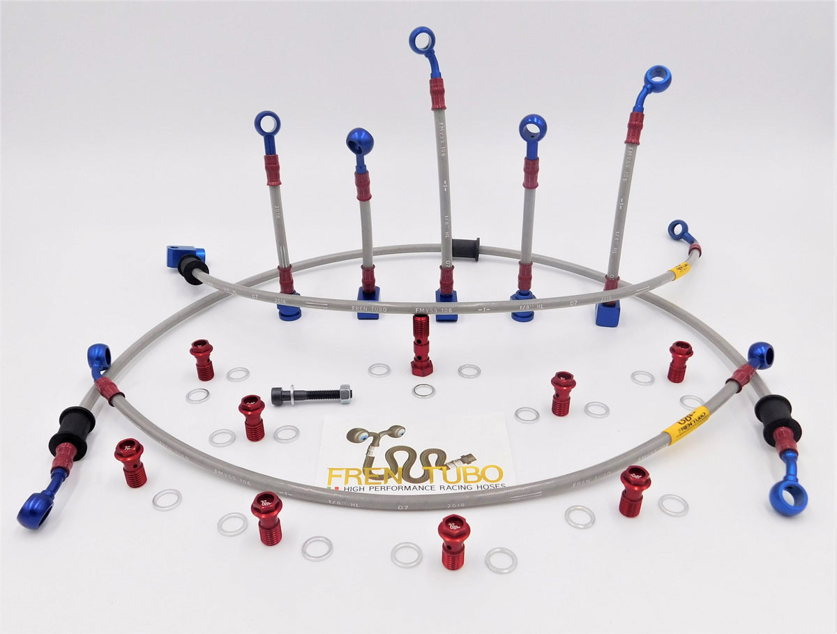 Fren Tubo Carbotech Carbon Fiber, Kevlar or Stainless Complete ABS Brake Line Kit for the Zero SR-F (2019+)
