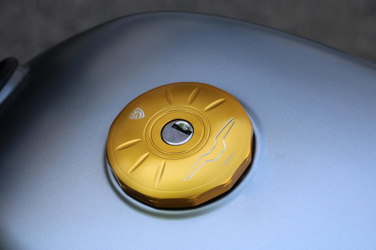 CNC Racing Aluminum Gas Cap for Moto Guzzi V7 (2019+)