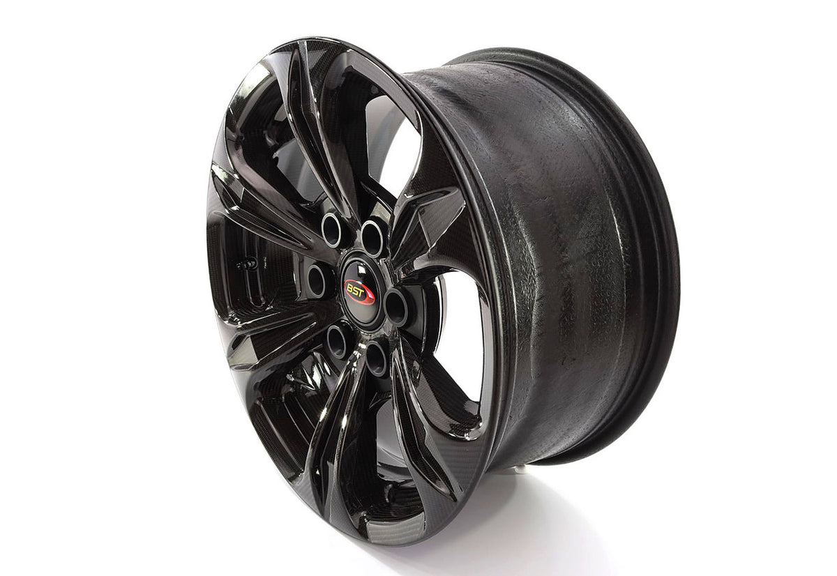 BST TUFF TEK 6 Spoke Carbon Fiber Wheel for the Ford F150 and Ranger (2015+), Jeep Wrangler JK (07-17) - 18 x 9