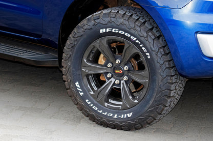 BST TUFF TEK 6 Spoke Carbon Fiber Wheel for the Ford F150 and Ranger (2015+), Jeep Wrangler JK (07-17) - 20 x 9