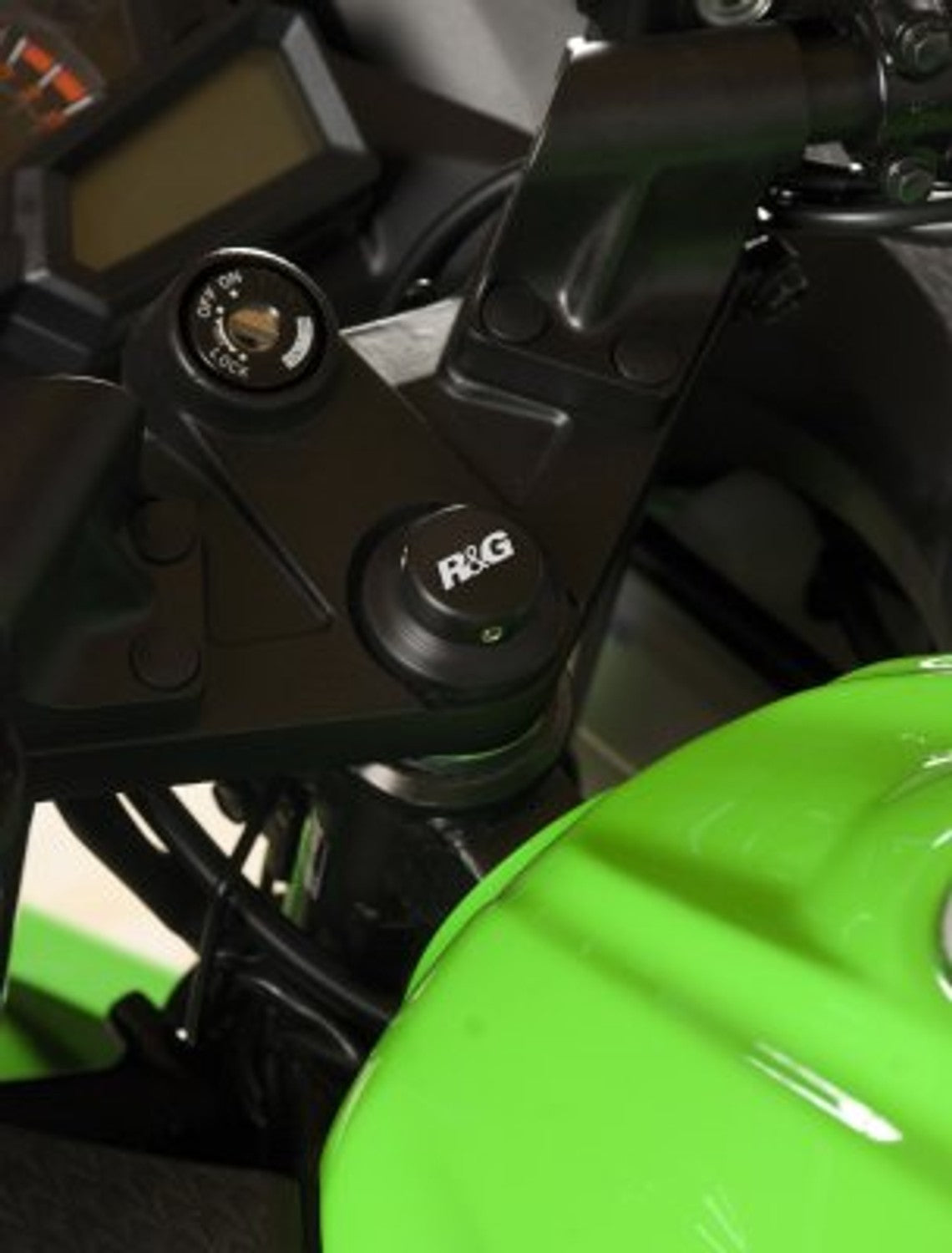 R&G Racing Top Yoke Cap for Kawasaki Ninja 300/250 '13-'17, Z250 '18-'21