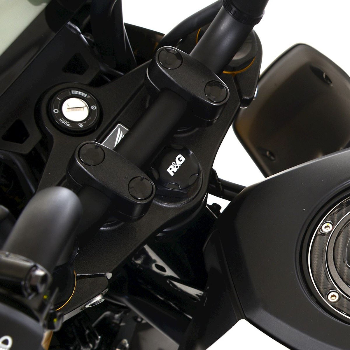 R&G Racing Top Yoke Cap for Kawasaki Ninja 125 / Z125 '19-'22 and Honda MSX125 (Grom) '21-'22