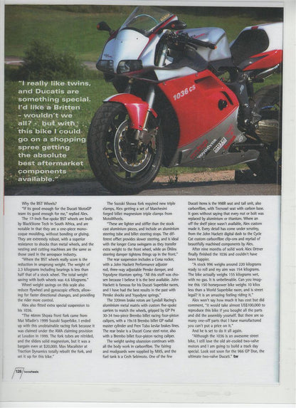 1999 Ducati 1036CS the Ultimate Desmoquattro SBK
