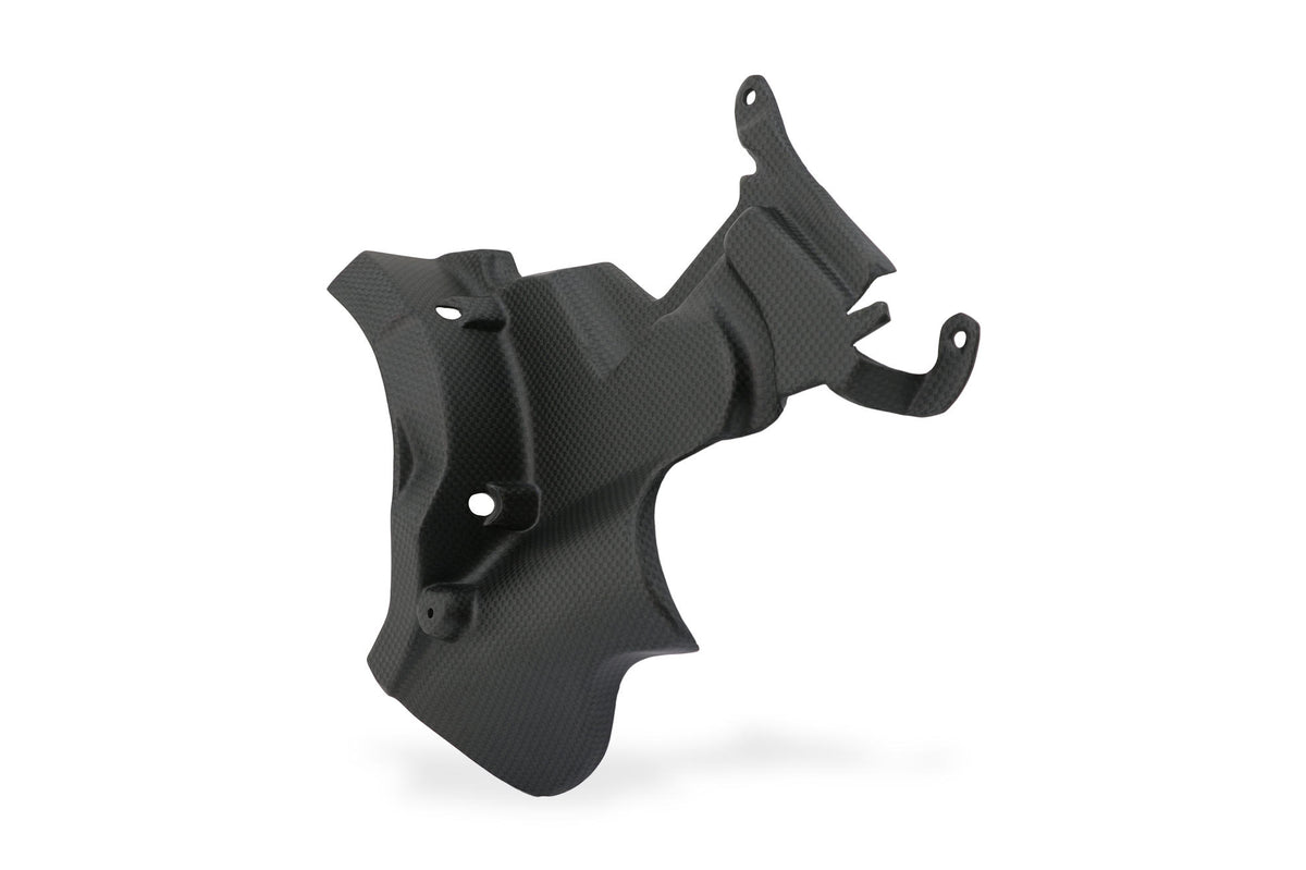 CNC Racing Carbon Fiber Clutch Cover Front Trim for the Ducati Streetfighter V2
