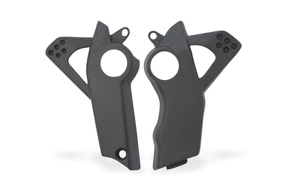 CNC Racing Carbon Fiber Lower Frame Side Covers for the Ducati DesertX