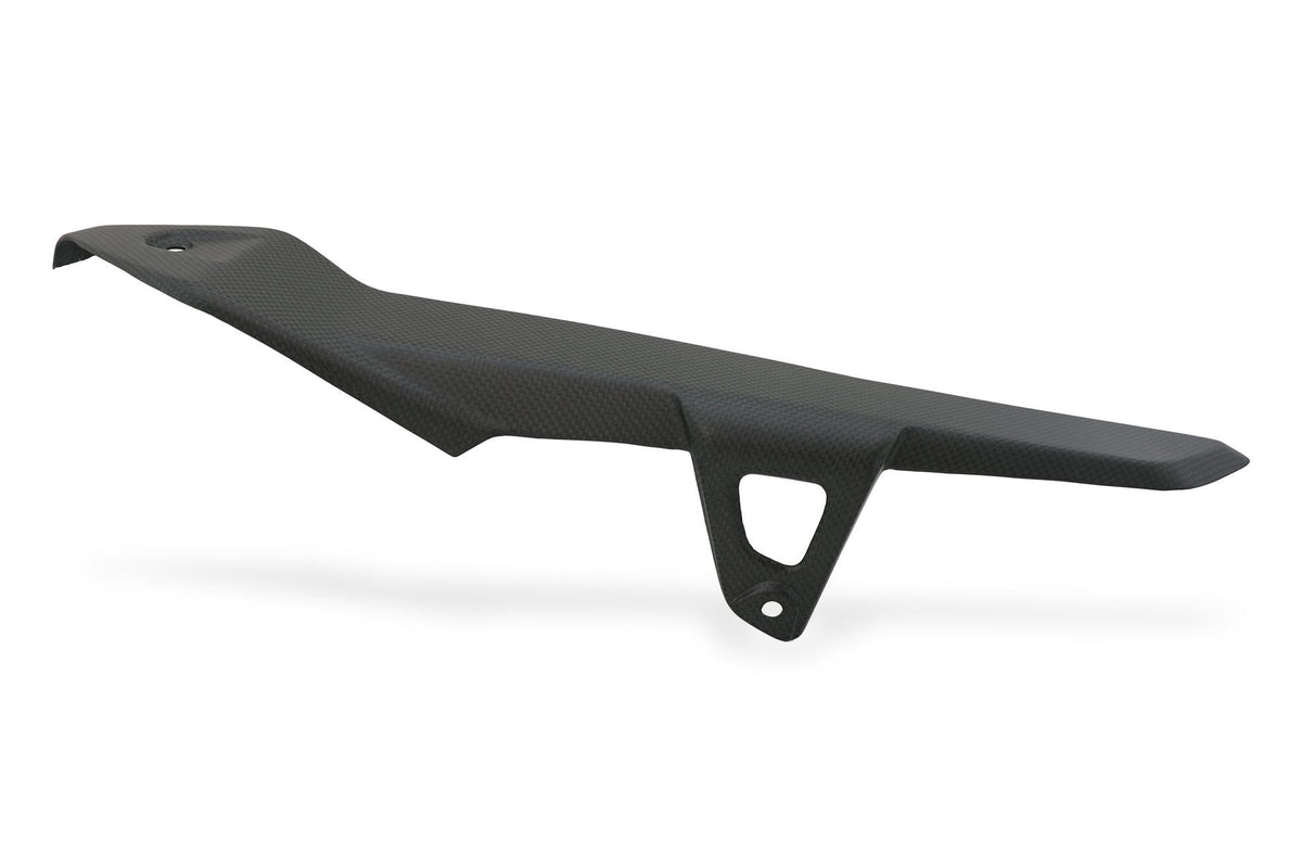CNC Racing Carbon Fiber Upper Chain Guard for the Ducati DesertX