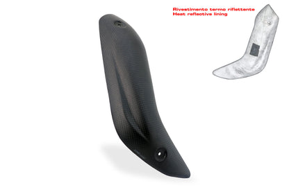 CNC Racing Carbon Fiber Lower Exhaust Pipe Guard for the Akrapovic Full System for the Ducati Multistrada V4 / S / Sport / Pikes Peak
