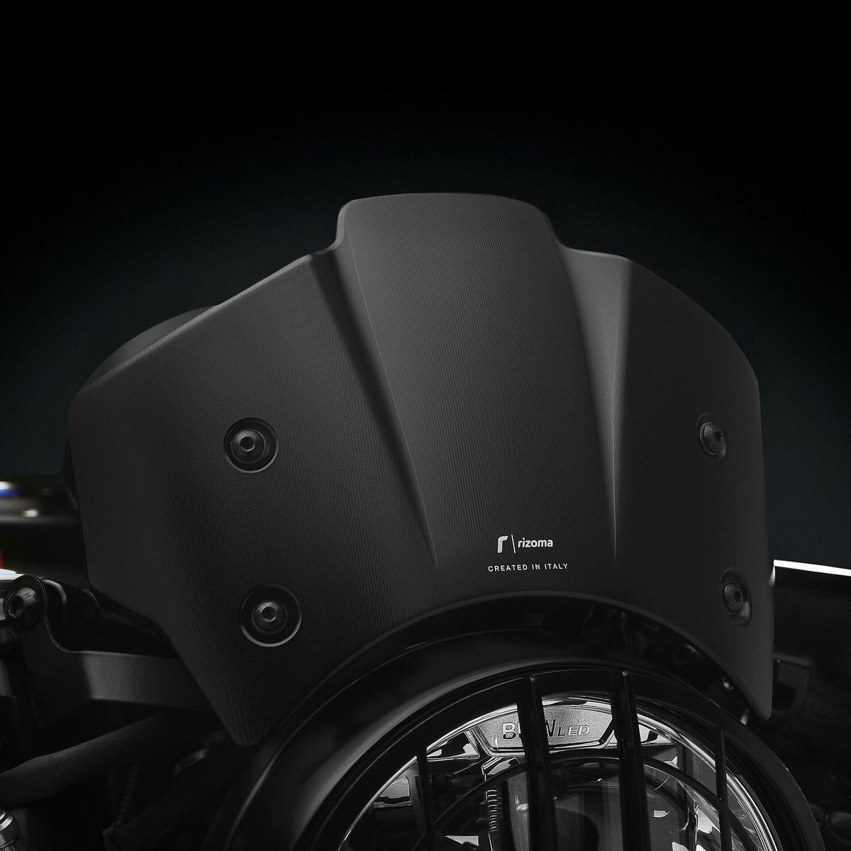 Rizoma Aluminum Headlight Fairing (Windscreen) For the BMW R nineT (2014+)
