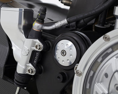 Motocorse Aluminum Frame plugs for the Ducati Diavel V4