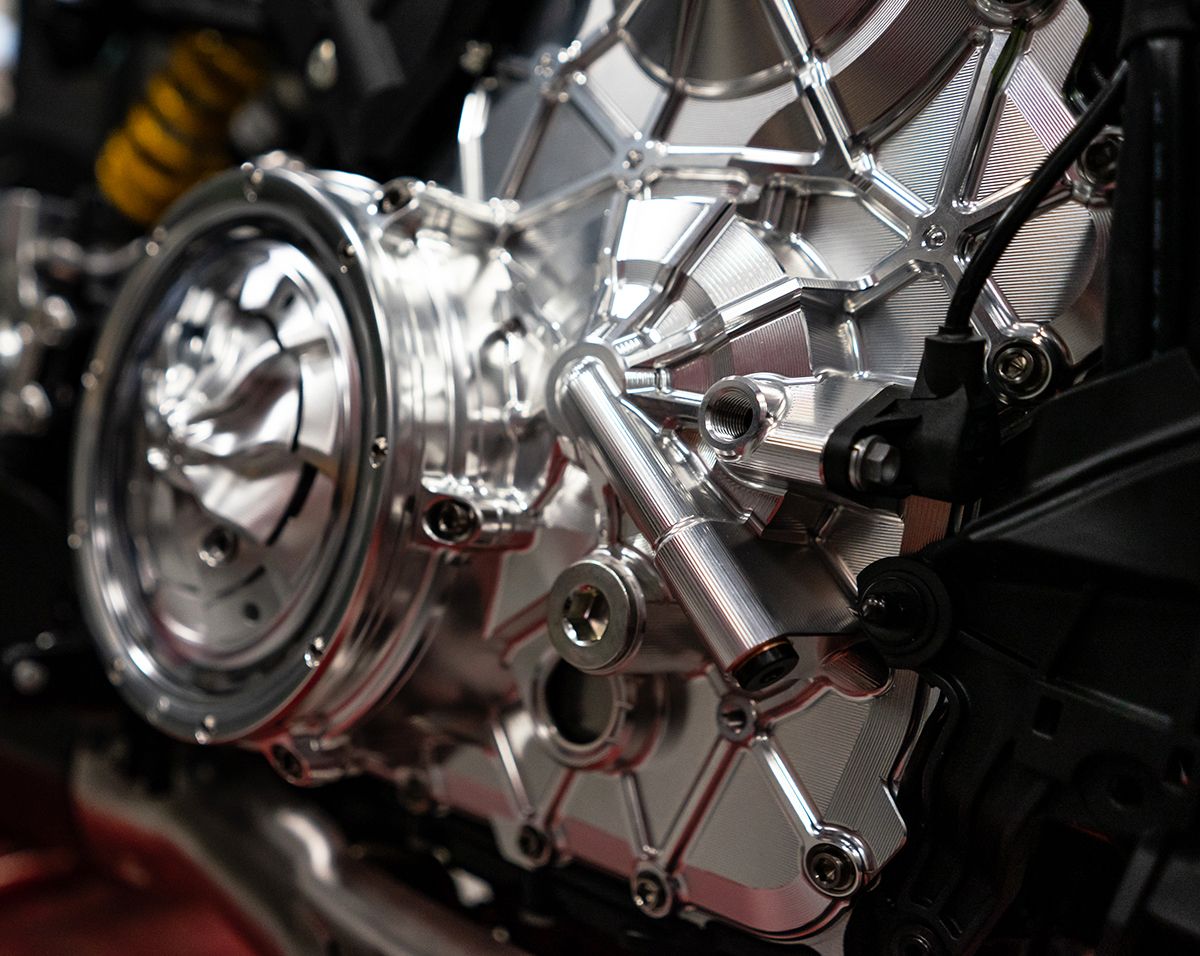 Motocorse Billet Aluminum Clutch Crankcase Cover for the Ducati Multistrada V4