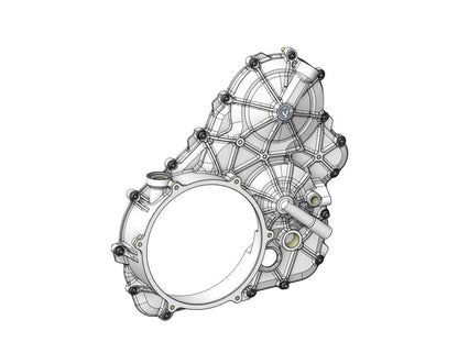 Motocorse Billet Aluminum Clutch Crankcase Cover for the Ducati Multistrada V4