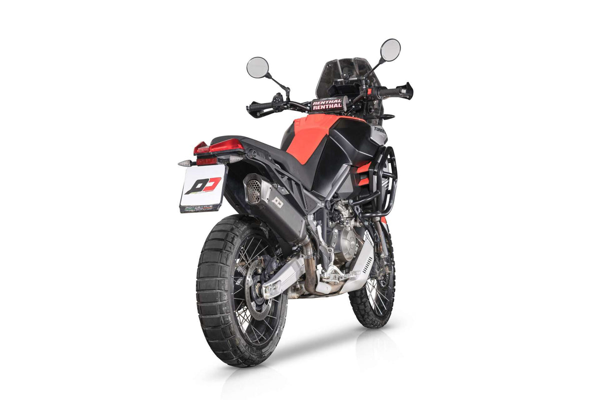QD Exhaust TOURANCE DARK Slip-on Exhaust for Aprilia Tuareg 660