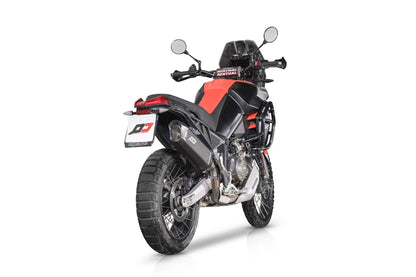 QD Exhaust TOURANCE DARK Slip-on Exhaust for Aprilia Tuareg 660