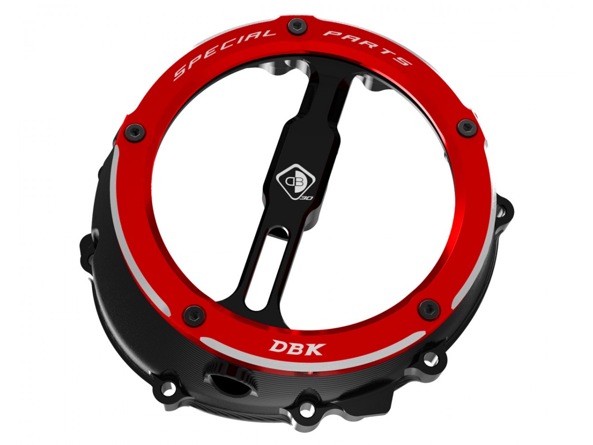 DBK Special Parts (Ducabike) EVO-3D Clear Wet Clutch Cover for the BMW S1000RR (2020+) / S1000R / S1000XR (2021+) / M1000RR / M1000R / M1000XR
