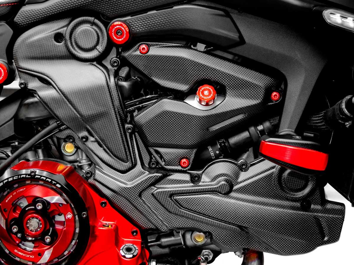 DBK Special Parts (Ducabike) Carbon Fiber Horizontal Belt Cover for Ducati Monster 937