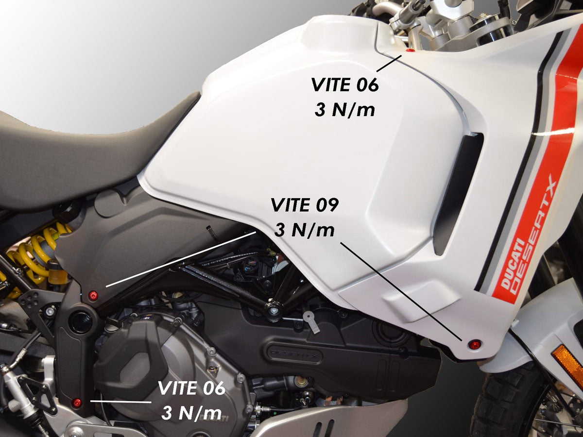 DBK Special Parts (Ducabike) Frame/Fairing Screw Kit for the Ducati DesertX