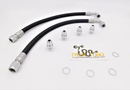 Fren Tubo Carbotech Carbon Fiber, Kevlar or Stainless Complete Radiator (Oil Cooler) with Stop Cock and Preheating Line Kit for the Ducati 750/900 SS / Supersport (91-97) and Monster (98-99)