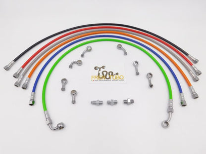 Fren Tubo Carbotech Carbon Fiber, Kevlar or Stainless Complete ABS Brake Line Kit for the Aprilia Dorsoduro 900 (17-20)