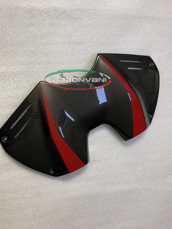 Carbonvani - Ducati Panigale V4 / S (22-24) Carbon Fiber Upper Tank Cover -DP Style RED