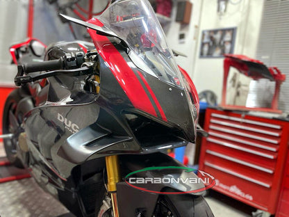 Carbonvani - Ducati Panigale V4 / S (22-24) Carbon Fiber Headlight Fairing - RED.2