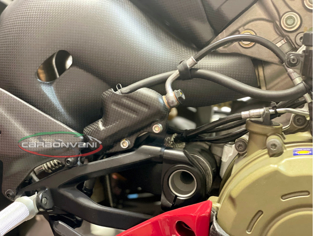 Carbonvani - Ducati Panigale / Streetfighter V4 / S / R / Speciale Carbon Fiber Rear Brake Master Cylinder Protector